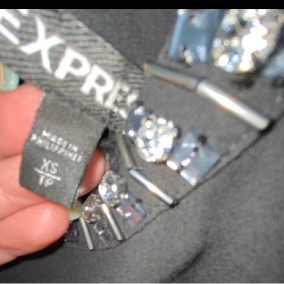 Express XS tank top: camisole with gem stones around neckline woman’s size XS - Picture 5 of 5